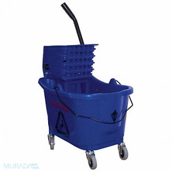 TOUGH GUY D8082 Mop Bucket and Wringer Blue 8 3/4 gal, 5CJH6