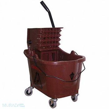 TOUGH GUY D8082 Mop Bucket and Wringer Brown 8 3/4 gal, 5CJH9