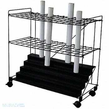 GRAINGER APPROVED Mobile Roll File 60 Compartments, 5CRX1