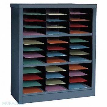 GRAINGER APPROVED Literature/Mail Organizer 42 H Gray, 5CRY3
