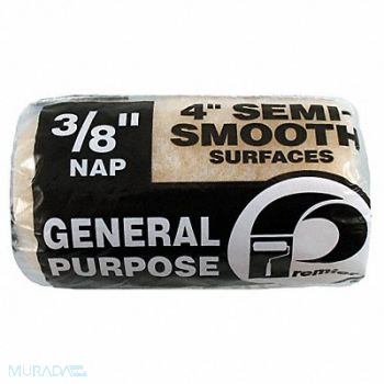 PREMIER Paint Roller Cover 4 L 3/8 Nap Polyester, 5CVP3