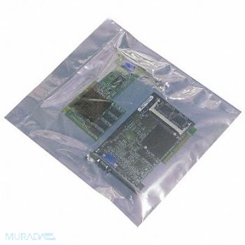 GRAINGER APPROVED Reclosable Bag ESD LDPE Zipper PK200, 5CXT4