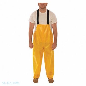 TINGLEY D8971 Rain Bib Overall Unrated Yellow XL, 5CYT0