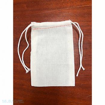 MIDWEST PACIFIC Cloth Bag 2 Drawstrings 5 in L PK100, 5DJA0