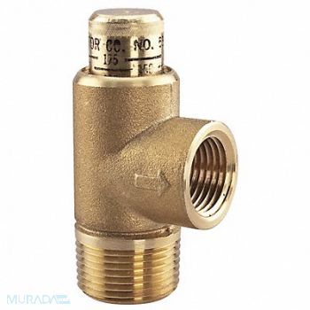 WATTS Adjustable Relief Valve 1/2 In 175 psi, 5DLZ1