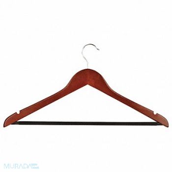 HONEY-CAN-DO D7951 Wood Suit Hanger Cherry PK24, 5DMK4