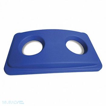TOUGH GUY Recycling Top Plastic Blue, 5DMY7