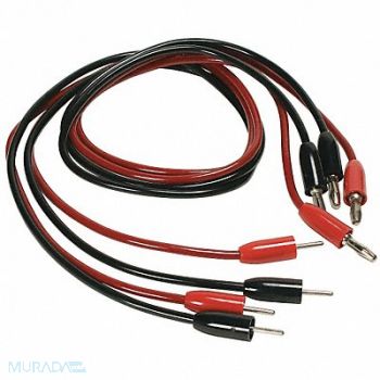 GRAINGER APPROVED Soil Box Lead Set Black/Red, 5DPN0