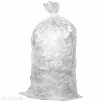GRAINGER APPROVED Unprinted Ice Bags 8 lb 20 in PK1000, 5DTW1