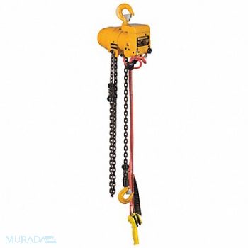 HARRINGTON Air Chain Hoist 1000 lb Cap. 20 ft Lft, 5DZK8