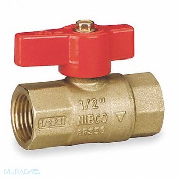 NIBCO Brass Gas Ball Valve Inline FNPT 3/4 in, 5E435