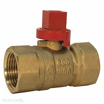 NIBCO Brass Gas Ball Valve Inline FNPT 3/4 in, 5E437