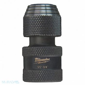 MILWAUKEE Impct Skt Adpt Steel Blk Oxd 1/2 in, 5ECA5