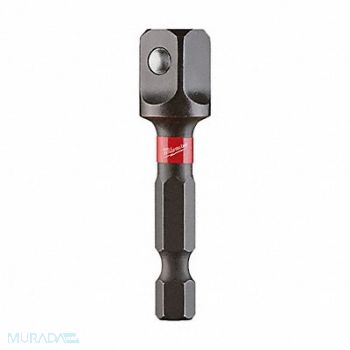 MILWAUKEE Hex Drive Socket Adapter Square 3/8 in, 5ECA9