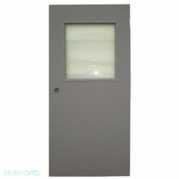 CECO D3716 Metal Door With Glass Type 1 80 x 30 In, 5EJF1