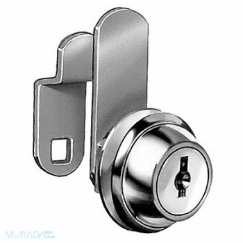 COMPX NATIONAL Cam Lock For Thickness 3/32 in Nickel, 5EKP5