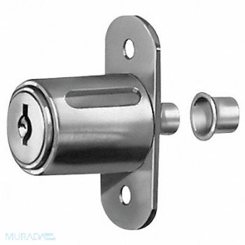 COMPX NATIONAL Sliding Door Lock Nickel Key C346A, 5ELC4