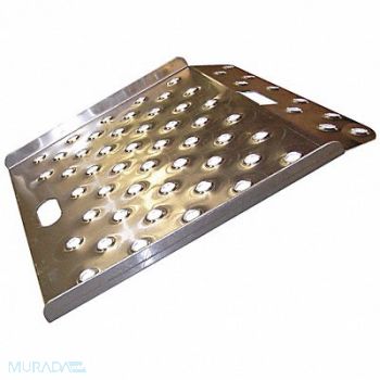 GRAINGER APPROVED Curb Ramp Aluminum 27 in W 27 in L, 5EPK1