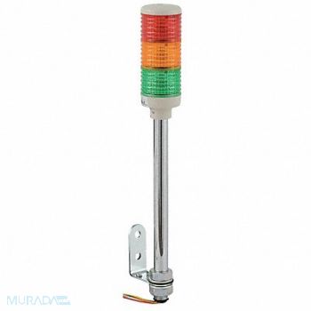 SCHNEIDER ELECTRIC Tower Light 60mm Steady 0.08A Red Org Gr, 5FTL5
