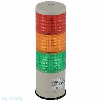 SCHNEIDER ELECTRIC Tower Light 60mm 0.08A Rd Org Gr, 5FTP0