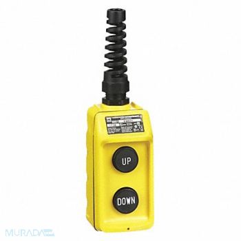 SQUARE D Pendant Push Button Station 2NO Yellow, 5FTP7