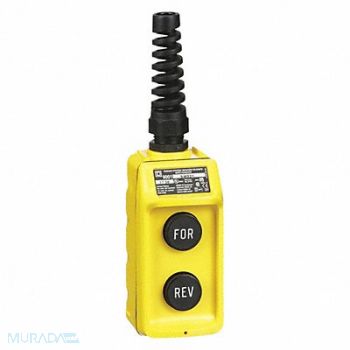 SQUARE D Pendant Push Button Station 2NO Yellow, 5FTP9
