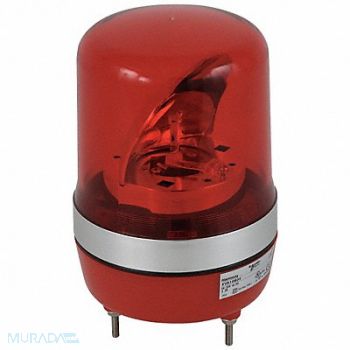 SCHNEIDER ELECTRIC Warning Light Rotating Mirror LED Red, 5FZF9