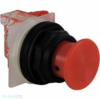 SCHNEIDER ELECTRIC H7086 Non-Illuminated Push Button Plastic Red, 5FZN6