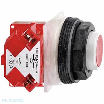 SCHNEIDER ELECTRIC H7062 Non-Illuminated Push Button Plastic Red, 5FZT0