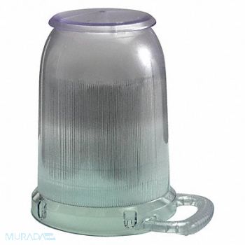 WOBBLE LIGHT Replacement Sr Dome with Cap 11.25in PC, 5GDZ8