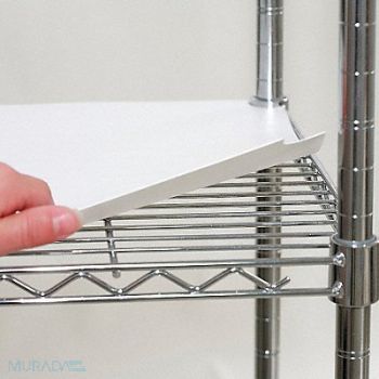 GRAINGER APPROVED ShlfLnr 70 7/8x1/16x17 7/32in Poly PK4, 5GRE4