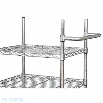 GRAINGER APPROVED Shelf Push Handle 18inx2 3/4inx6in Steel, 5GRR2