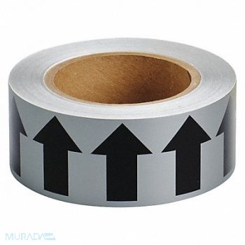 BRADY D3613 Arrow Tape Gray 2in W 90ft Roll L, 5GXF4