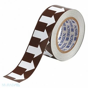 BRADY D3613 Pipe Marking Tape Brwn 2in W 90ft Roll L, 5GXF6