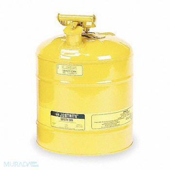 JUSTRITE Type I Safety Can 5 gal Ylw 16-7/8In H, 5HE22