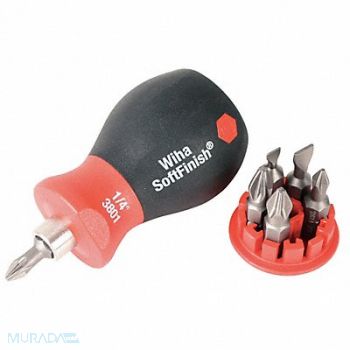 WIHA Stubby Combination Bit Set Pieces 6, 5HYL5