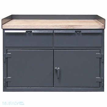 STRONG HOLD Cabinet Bench Butcher Block 50 W 30 D, 5HZP7