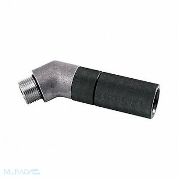 AIRSPADE Air Gun Angled Adapter Aluminum 5 3/4 L, 5JEL3
