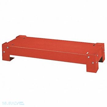 DURHAM MFG BaseforBinStorageUnit Red Steel PwdrCtd, 5JEN7