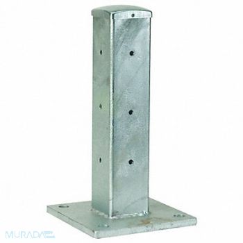 GRAINGER APPROVED Guard Rail Post Double High Corner L 4In, 5JEX7