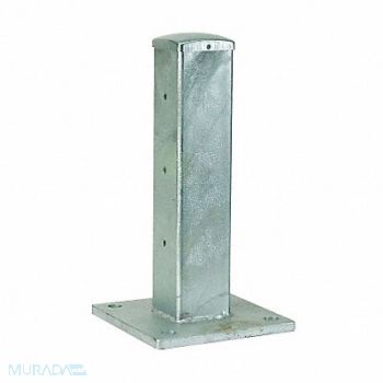 GRAINGER APPROVED Guard Rail Post Double High Center L 4In, 5JEX8