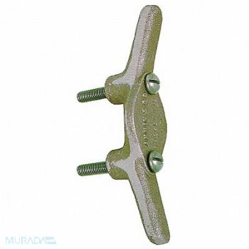 ANNIN FLAGMAKERS Rope Cleat A-9 Aluminum Silver, 5JFC4