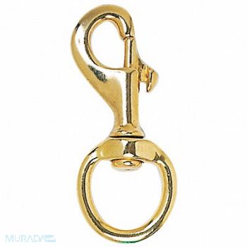 ANNIN FLAGMAKERS Snap Hook 3 5/8 in Brass Gold, 5JFC7