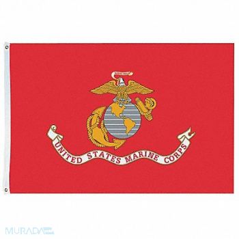 NYLGLO D4228 US Marine Corps 5x8 Ft Nylon, 5JFD7