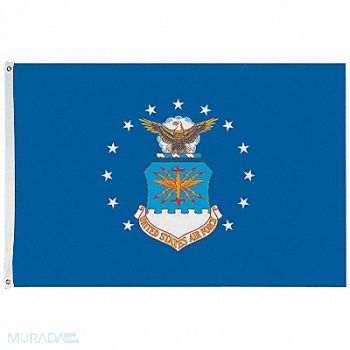 NYLGLO D4227 US Air Force Flag 4x6 Ft Nylon, 5JFE0