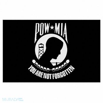 NYLGLO D4228 Pow Mia Flag 5x8 Ft Nylon, 5JFE5