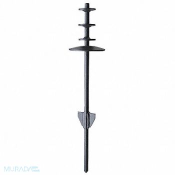 ANNIN FLAGMAKERS Ground Spike 4in Steel Black, 5JGA3