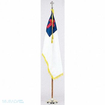 NYLGLO Christian Flag Set W/base Nylon, 5JGC5