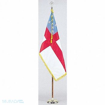 NYLGLO Episcopal Flag Set W/base Nylon, 5JGC7