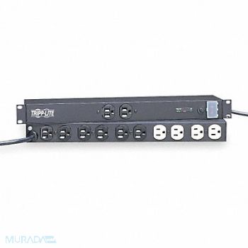 TRIPP LITE Surge Protector PDU 12 Outlet Black, 5JJ96
